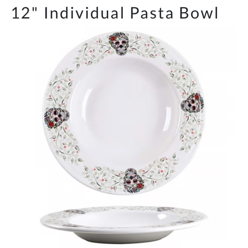 Nwot Fiesta Skull & Vine Pasta Bowl by homer Laughlin
